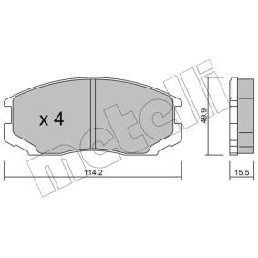 Acquista Kit pastiglie freni da METELLI 22-0221-0 a buon mercato per soli 27,21 €