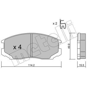 Acquista Kit pastiglie freni da METELLI 22-0221-1 a buon mercato per soli 25,70 €