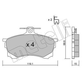 Acquista Kit pastiglie freni da METELLI 22-0250-0 a buon mercato per soli 21,95 €