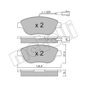 Köp Bromsbelägg av METELLI 22-0322-3 till det låga priset 415,25 kr
