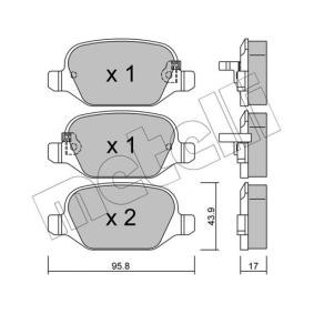 Achetez des Plaquettes de frein METELLI 22-0324-4 à prix pour 37,65 €