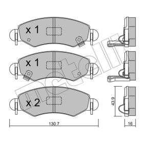 Acquista Kit pastiglie freni da METELLI 22-0339-1 a buon mercato per soli 37,17 €