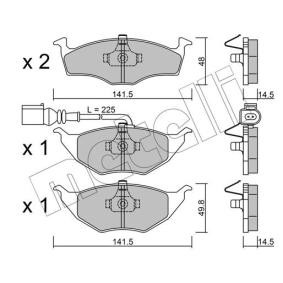 Acquista Kit pastiglie freni da METELLI 22-0345-1 a buon mercato per soli 55,98 €