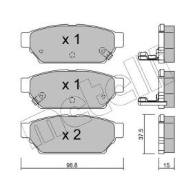 Acquista Kit pastiglie freni da METELLI 22-0396-0 a buon mercato per soli 18,29 €