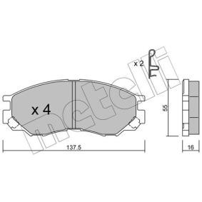 Acquista Kit pastiglie freni da METELLI 22-0401-0 a buon mercato per soli 27,94 €