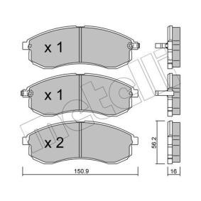 Acquista Kit pastiglie freni da METELLI 22-0482-0 a buon mercato per soli 39,00 €