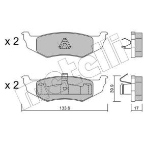 Achetez des Plaquettes de frein METELLI 22-0522-0 à prix pour 32,55 €