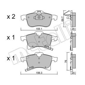 Acquista Kit pastiglie freni da METELLI 22-0539-0 a buon mercato per soli 35,96 €