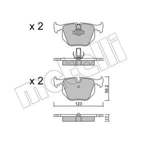 Acquista Kit pastiglie freni da METELLI 22-0560-0 a buon mercato per soli 27,09 €