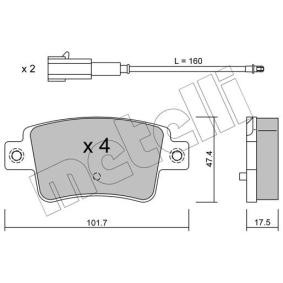 Acquista Kit pastiglie freni da METELLI 22-0705-1 a buon mercato per soli 50,49 €
