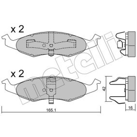 Achetez des Plaquettes de frein METELLI 22-0713-0 à prix pour 60,67 €