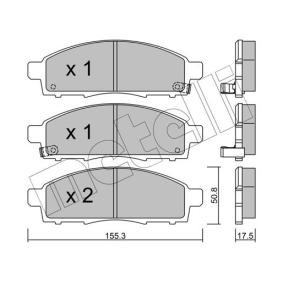 Acquista Kit pastiglie freni da METELLI 22-0791-1 a buon mercato per soli 43,03 €