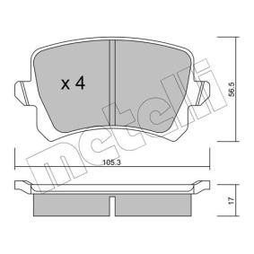 Acquista Kit pastiglie freni da METELLI 22-0806-0 a buon mercato per soli 35,78 €