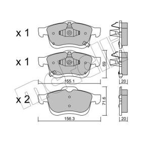 Achetez des Plaquettes de frein METELLI 22-0824-2 à prix pour 59,77 €