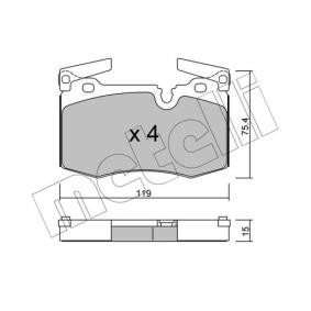 Bremsbeläge 22-0829-0 für Coupe (R58) für 74,67 CHF