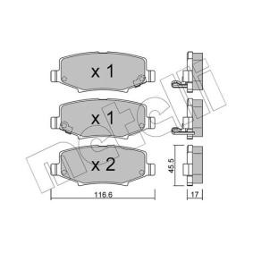 Acquista Kit pastiglie freni da METELLI 22-0863-1 a buon mercato per soli 25,63 €