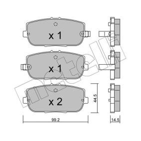 Acquista Kit pastiglie freni da METELLI 22-0871-0 a buon mercato per soli 33,41 €