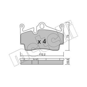Köp Bromsbelägg av METELLI 22-0894-0 till det låga priset 705,49 kr