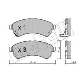 Acquista Kit pastiglie freni da METELLI 22-0931-0 a buon mercato per soli 42,66 €