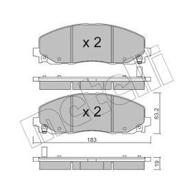Compre Pastilhas de travão da METELLI 22-0946-0 a um preço baixo por 53,56 €
