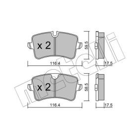 Acquista Kit pastiglie freni da METELLI 22-0955-0 a buon mercato per soli 58,13 €
