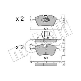 Acquista Kit pastiglie freni da METELLI 22-0962-0 a buon mercato per soli 39,41 €