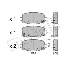 Acquista Kit pastiglie freni da METELLI 22-1002-1 a buon mercato per soli 35,75 €