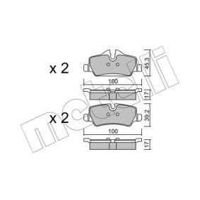 Bremsbeläge 22-1014-0 für Clubman (F54) für 31,23 CHF