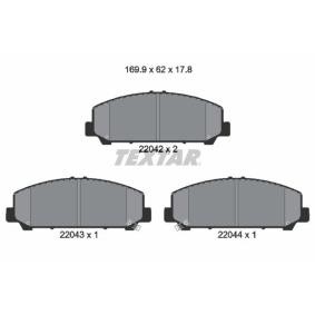 Acquista Kit pastiglie freni da TEXTAR 2204201 a buon mercato per soli 111,99 €