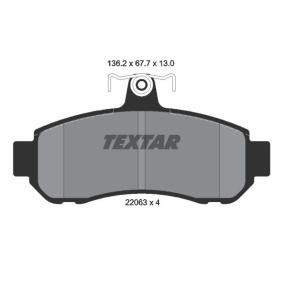 Acquista Kit pastiglie freni da TEXTAR 2206301 a buon mercato per soli 54,72 €