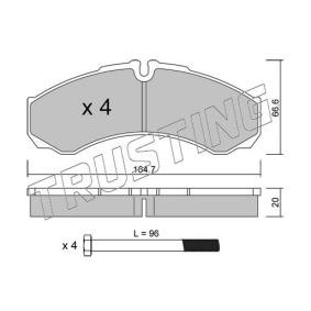 Acquista Kit pastiglie freni da TRUSTING 221.0 a buon mercato per soli 73,66 €