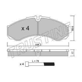 Acquista Kit pastiglie freni da TRUSTING 221.3 a buon mercato per soli 74,58 €