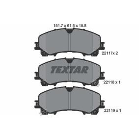 Acquista Kit pastiglie freni da TEXTAR 2211701 a buon mercato per soli 52,90 €