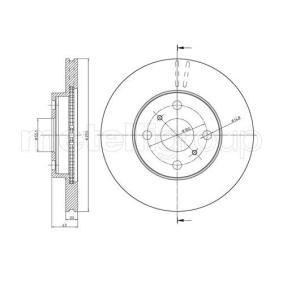 Achetez des Disque de frein METELLI 23-0717C à prix pour 38,81 €