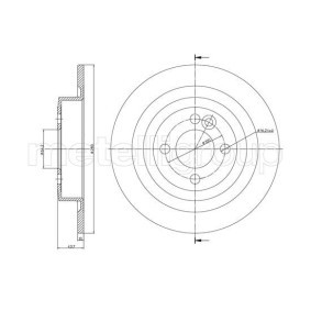 Bremsscheibe 23-1231C für MINI