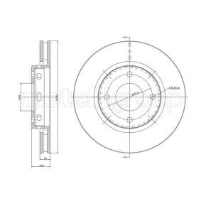Bremsscheibe 23-1236C für SMART