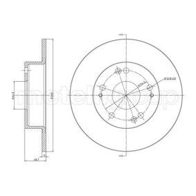 Achetez des Disque de frein METELLI 23-1568C à prix pour 70,71 €