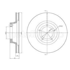Comprar Disco de freno de METELLI 23-1706 a bajo precio de 34,08 €