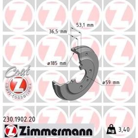Comprar Tambor de freno de ZIMMERMANN 230.1902.20 a bajo precio de 32,36 €