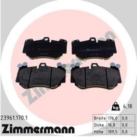 Comprar Juego de pastillas de freno de ZIMMERMANN 23961.170.1 a bajo precio de 111,37 €