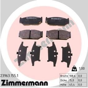 Comprar Juego de pastillas de freno de ZIMMERMANN 23963.155.1 a bajo precio de 56,54 €
