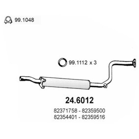 Mittelschalldämpfer 24.6012