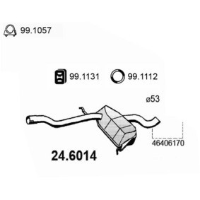 Mittelschalldämpfer 24.6014