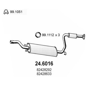 Mittelschalldämpfer 24.6016