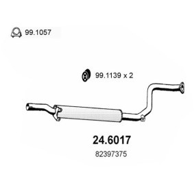 Mittelschalldämpfer 24.6017