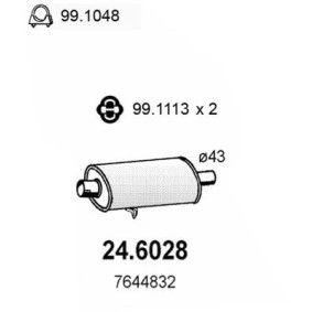 Mittelschalldämpfer 24.6028