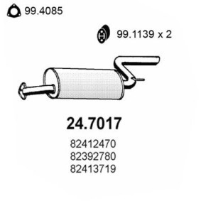 Endschalldämpfer 24.7017 von ASSO günstig für 127,61 € online kaufen