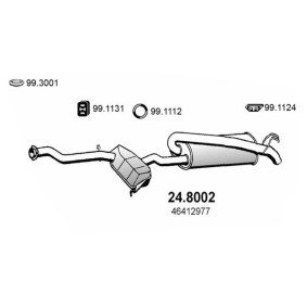 Mittel- / Endschalldämpfer 24.8002