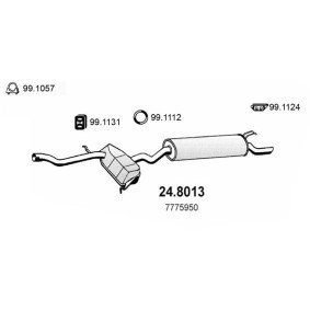Mittel- / Endschalldämpfer 24.8013 von ASSO günstig für 267,25 € online kaufen