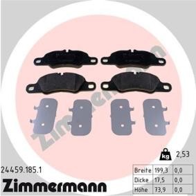 Köp Bromsbelägg av ZIMMERMANN 24459.185.1 till det låga priset 1265,90 kr